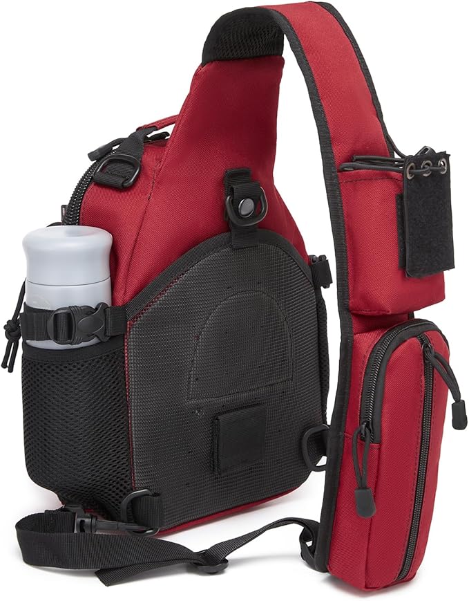 ATBP Small Tactical Holster Sling Backpack Accessories Shoulder Pouch Water Bottle & Radio Holder Crossbody Bag for Men
