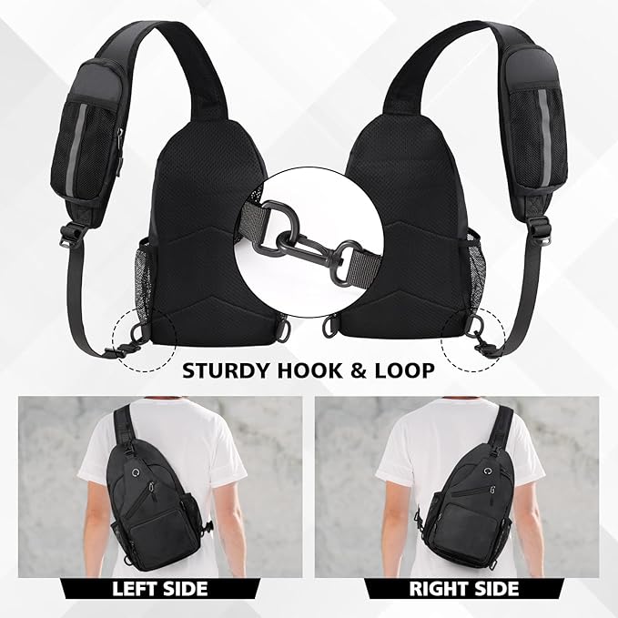 Sling Bag for men Crossbody Shoulder Backpack Chest Bag Travel Hiking Daypack | Travel, Hiking, Daypack