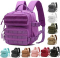 Mini Tactical Backpack for Women, Small Gym Backpack 9L for Woman of Travel, Camping Hiking(Purple)