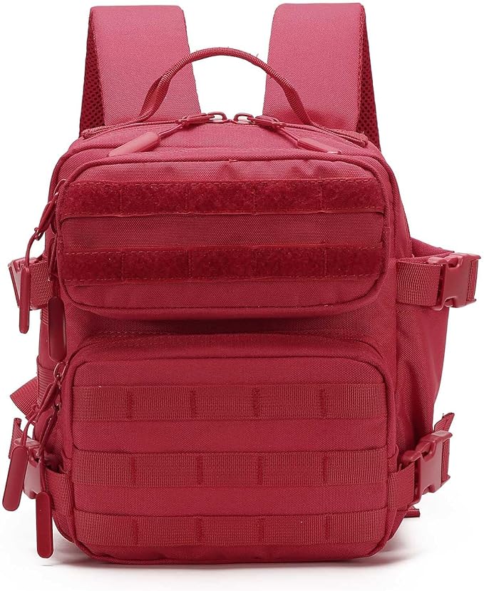 9L Mini Backpack for Women, 9L Small Hiking Backpack of Gym, Travel, Camping (Red)