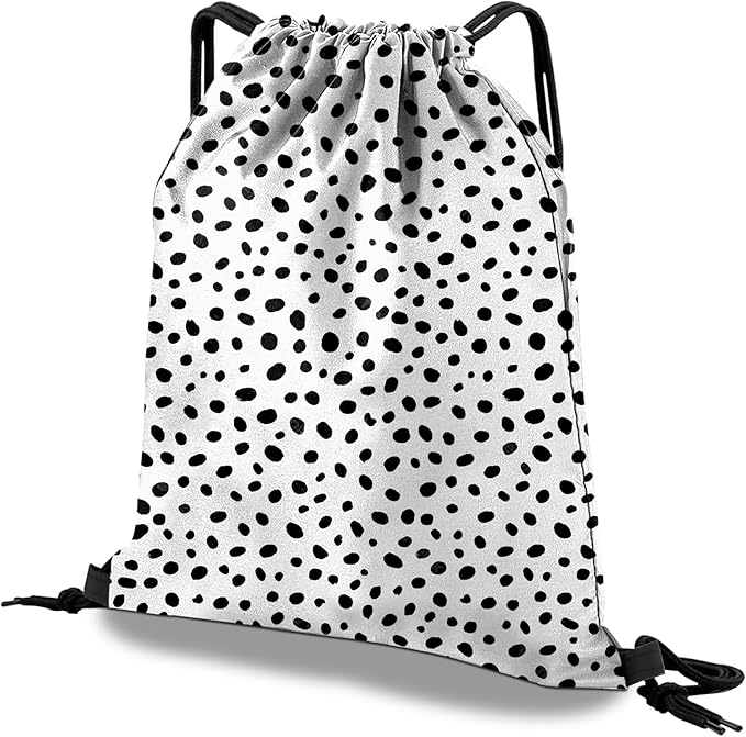 Drawstring Backpack Draw String Bag Waterproof for Sports Gym Beach Travel Cute Aesthetic Sackpack Men Women (13"×17")-Speckle Leopard Cheetah