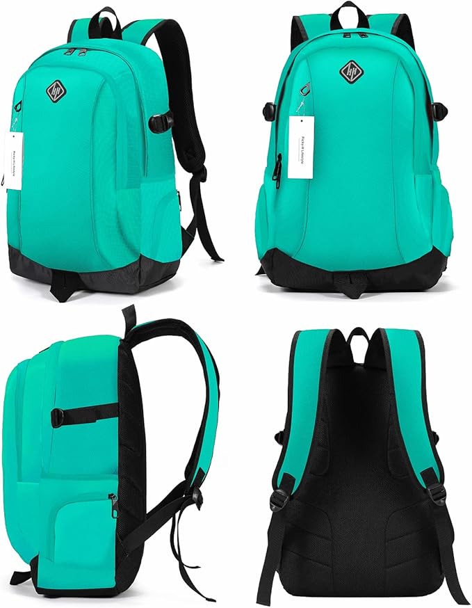 rickyh style School Backpack Travel Bag for Men & Women, Lightweight College Back Pack with Laptop Compartment