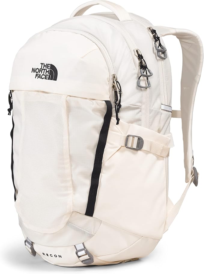 The North Face Women's Recon Everyday Laptop Backpack, Gardenia White/TNF Black, One Size