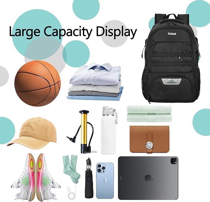 Soccer Backpack for Men and Women,Sports Bag with Ball Compartment,Gym Backpack with Shoe Compartment