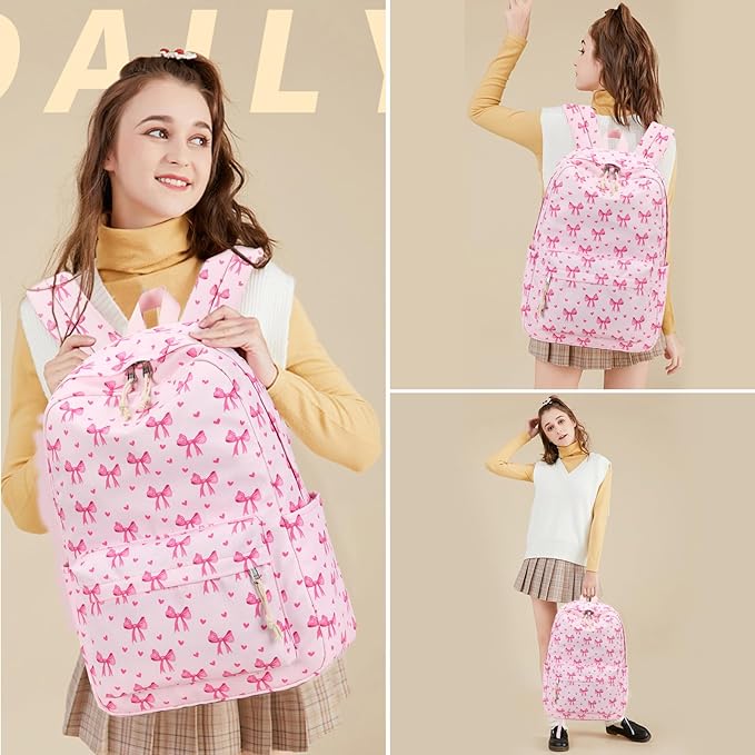 LOIDOU Backpack for Teen Girls Middle-School Primary Elementary Bookbags 17inch Kids Backpack Women laptop Backpack Lightweight Casual Daypack