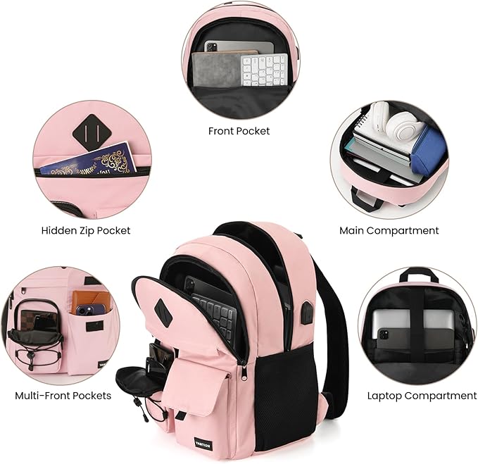 YAMTION School Backpack for Girls,Laptop Backpack for Women,College School Bags Bookbag for Teens,Mochilas Mujer Morrales Escuela Niña