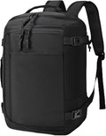 40x30x20 cm Travel Bag Personal Item Ryanair Approved Backpack Expandable to 40x30x25cm Carry On Underseat with USB Charging Port for Men Women, Black