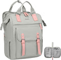 LOVEVOOK Laptop Backpack, Travel Bag with 17.3 inch Laptop Compartment, Water Resistant Teacher Nurse Doctor Work Bag, Anti-theft Daypack, Grey