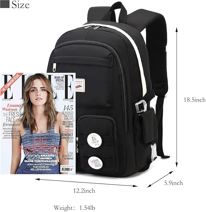 Makukke School Backpacks for Teen Girls - Laptop Backpacks 15.6 Inch College Cute Bookbag Anti Theft Women Casual Daypack