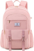 LOVEVOOK School Backpack for Girls Boys,Bookbag for Teen with Pouch Pocket for Large Capacity Cup, Waterproof School Bookbag, Preppy Backpack Travel Daypack with 15.6 inch Laptop Compartment