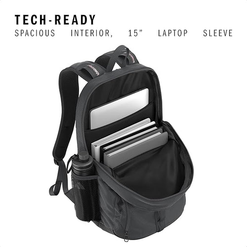 adidas Primetime Large Backpack for women and men, big bag with laptop sleeve