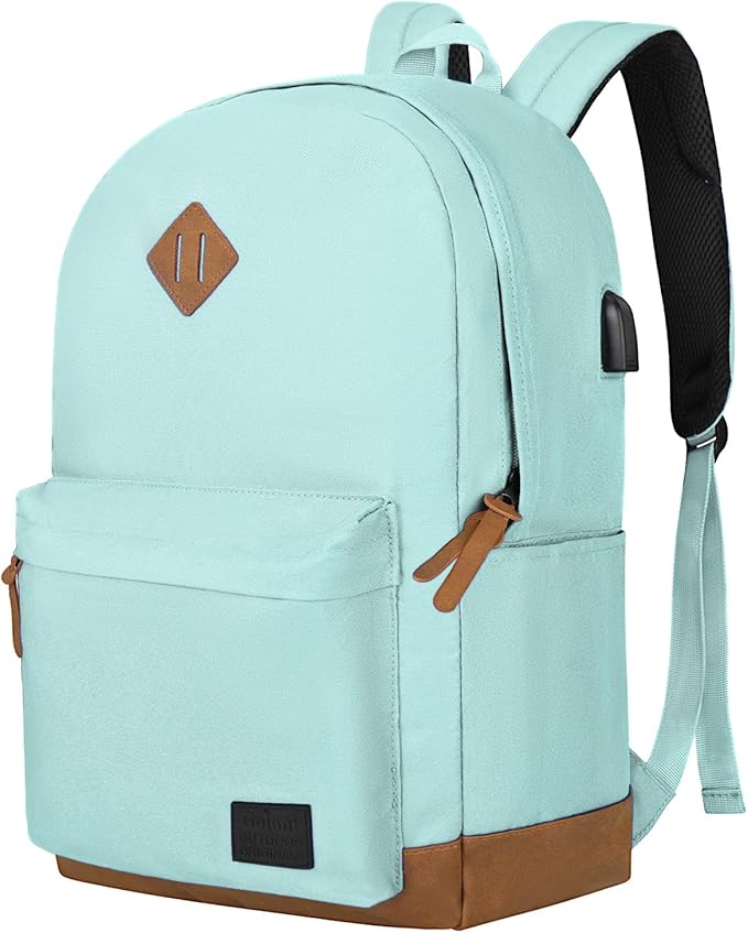 Goloni Backpack for Men Women, Anti-Theft Travel Laptop Backpack, Water Resistant 17.3 Inch USB Charging Backpack, Large Capacity Work Commute Bag