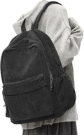 Classic Black Backpacks For School Teens Girls Boys, Lightweight Casual Daypacks Middle Students Backpck, Cute High School Bookbag, Simple College Backpack for Women Men