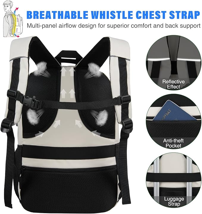 YAMTION School Book Bag for Teen Girls and Boys Unisex Laptop Bookbag Backpack with USB for High School College Students