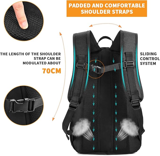 HUNTVP 20L Tactical Backpack Military MOLLE Backpack Daypack Rucksack Gear Tactical Assault Pack Bag for Hunting Camping Trekking(20L-Black)
