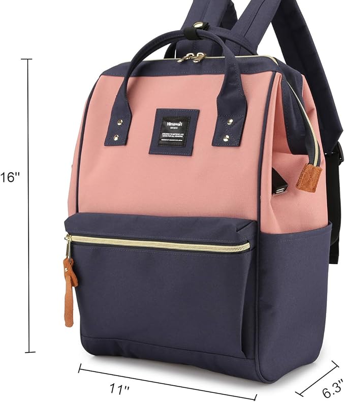 Himawari Laptop Backpack for Women&Men,Wide Open Large USB Charging Port 15.6 Inch Laptop Doctor College Work Bag (XK-05#-USB L）