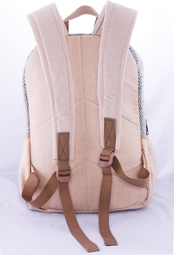 Anitya Hemp Backpack, Multi-Functional Pockets, Eco-Friendly, Unisex, Hiking Daypack, Durable Rucksack (AHLB07)