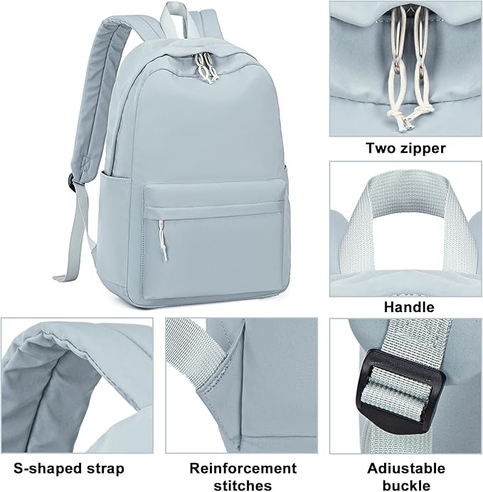 LOIDOU Backpack for Teen Girls Middle-School Primary Elementary Bookbags 17inch Kids Backpack Women laptop Backpack Lightweight Casual Daypack