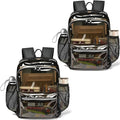 Clear Backpack,15 '' Clear Backpacks for School Heavy Duty PVC See Through Bag Waterproof Bookbag for Girls & Boys, 2 Pack