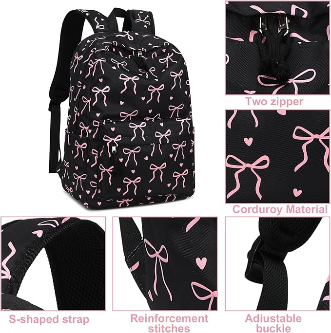 LOIDOU Backpack for Teen Girls Middle School Primary Elementary Bookbags 17inch Kids Backpack Women laptop Backpack Lightweight Casual Daypack