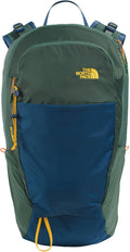 The North Face Basin 18 Liter Technical Daypack with Rain Cover - Unisex Backpack, Sternum Strap, Hiking Pole Attachment, Duck Green/Shady Blue, One Size
