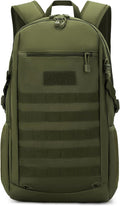 HUNTVP 10L/20L/30L Tactical Backpack Military MOLLE Backpack Rucksack Gear Tactical Assault Pack for Hunting Camping Trekking (30L-Army Green)