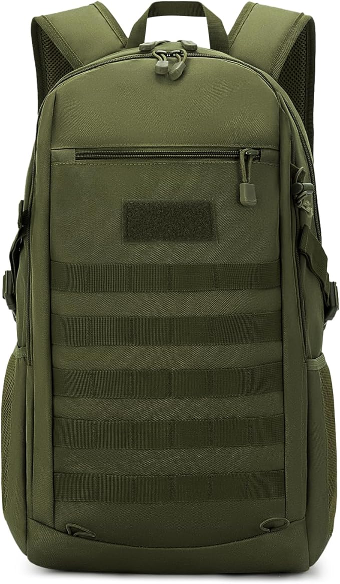 HUNTVP 10L/20L/30L Tactical Backpack Military MOLLE Backpack Rucksack Gear Tactical Assault Pack for Hunting Camping Trekking (30L-Army Green)