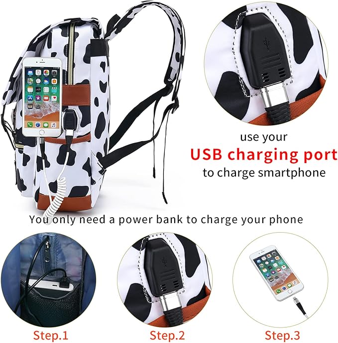 YGR Floral Laptop Backpack for Women, Female, School, Travel, Business, Outdoor Sports, Office, Work