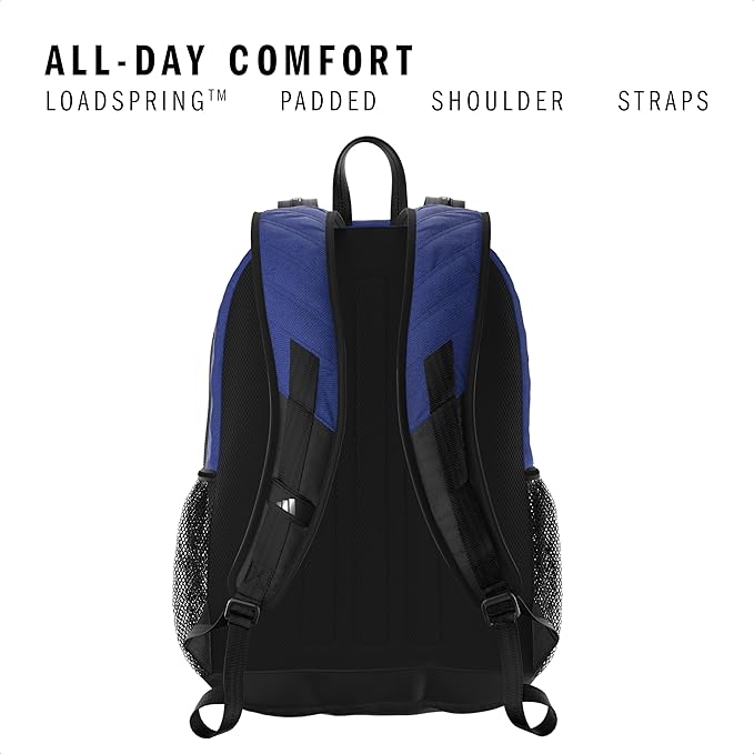 adidas Primetime Large Backpack for women and men, big bag with laptop sleeve