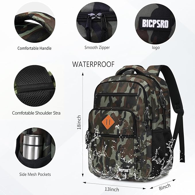Classic Backpack for Men Women, School Backpack for Girls Boy Teens,15.6 Inch Laptop Bookbag with Reinforced Straps for College High School Work Business Computer Book Bag,mochilas para hombres