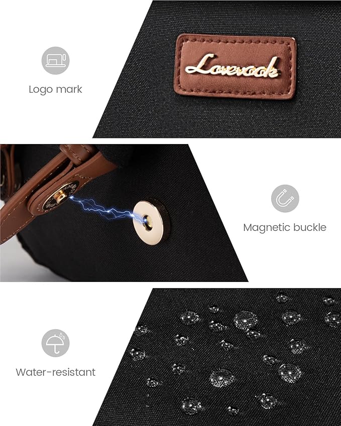 LOVEVOOK School Backpack for Women 15.6" Cute Bookbag for Girls in Highschool College Casual Daypack Backpacks Water Resistent