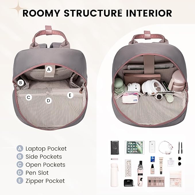 LOVEVOOK Mini Backpack for Women Stylish Waterproof Backpack Purse with USB Port, Cute Daypack for College Travel Party