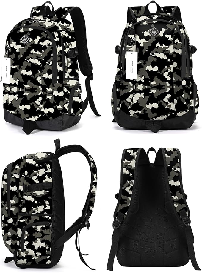 rickyh style School Backpack Travel Bag for Men & Women Lightweight College Back Pack with Laptop Compartmen