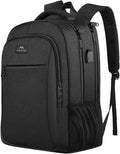 MATEIN Business Laptop Backpack, 15.6 Inch Travel Laptop Bag Rucksack, Water-Resistant Bag Daypack for Work College Computer Men Women Backpack, Black