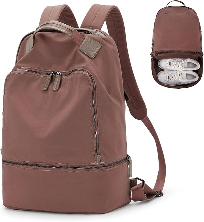 Gym Backpack for Women Waterproof Small Gym Bag With Shoe Compartment Sports Essentials Cheer Backpack with Wet Dry Pocket,Pink