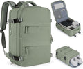 Travel Backpack For Women Men Airline Approved Carry On Backpack Flight Approved Waterproof Sports Luggage Backpack Casual Daypack Small Hiking Backpack Grey Green