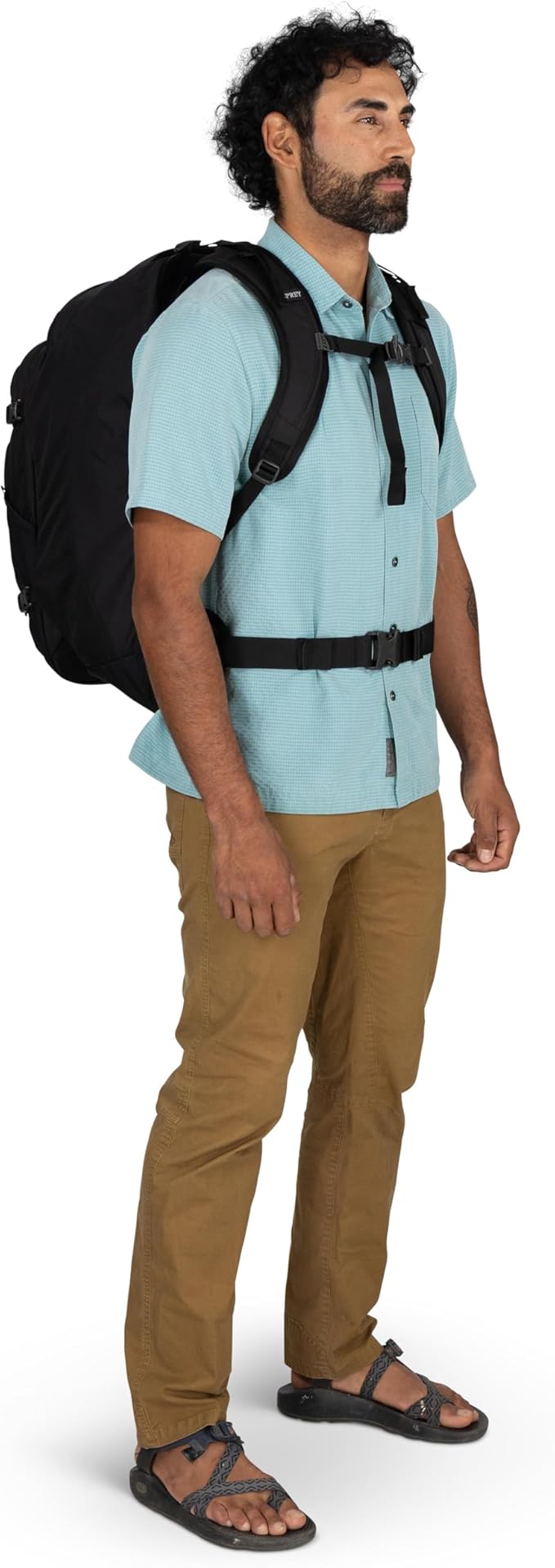 Osprey Farpoint 55L Men's Travel Backpack - Carry On Bag with Personal Item Sized Detachable Daypack, Black