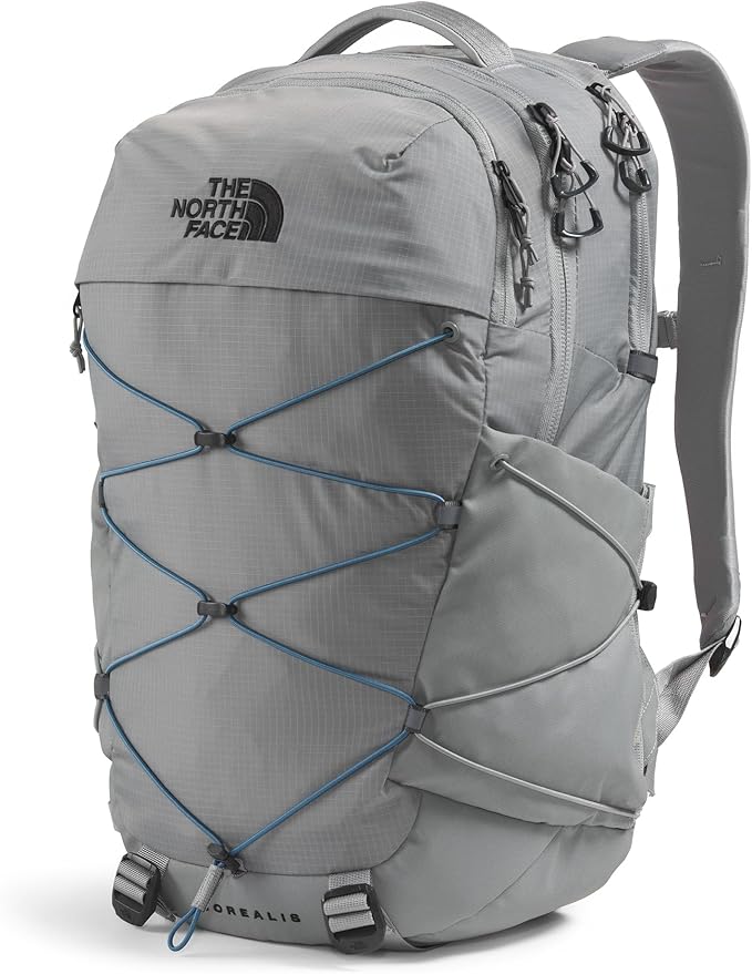 The North Face Borealis Commuter Laptop Backpack - Water Repellent, Laptop Sleeve, Large Main Compartment, Concrete, One Size
