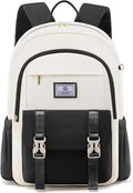 LOVEVOOK School Backpack for Girls Boys,Bookbag for Teen with Pouch Pocket for Large Capacity Cup, Waterproof School Bookbag, Preppy Backpack Travel Daypack with 15.6 inch Laptop Compartment