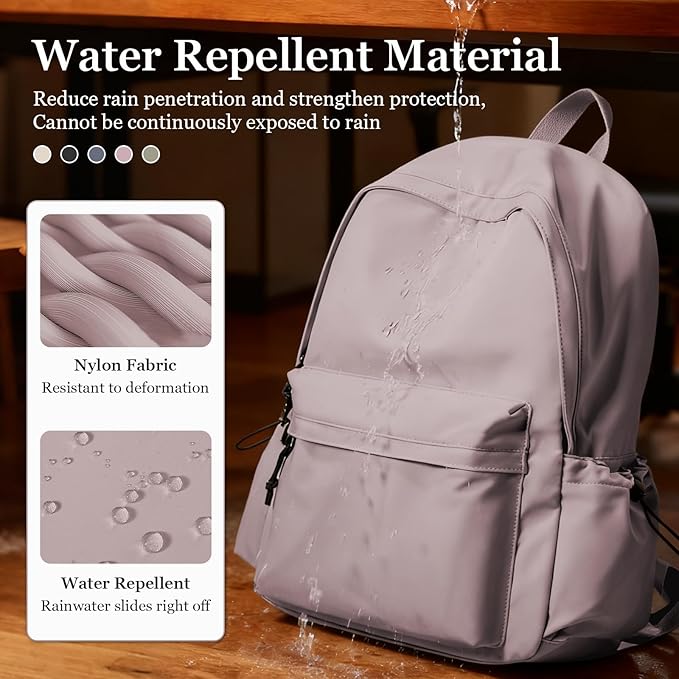 High School Bags Casual Daypack For Men Women Lightweight College Bookbag Waterproof Purple School Backpacks For Girls Boys Travel Laptop bag