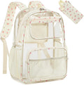Bluboon Clear Backpack Heavy Duty Kids Boys Clear Bookbag See Through Backpacks with Pencil Case for College Work