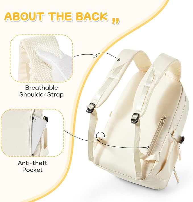 Travel Laptop Backpack for College Students School Backpack with Laptop Compartment Gym Backpack for Women School Backpacks for Teens Bookbag College Backpacks for Women Men