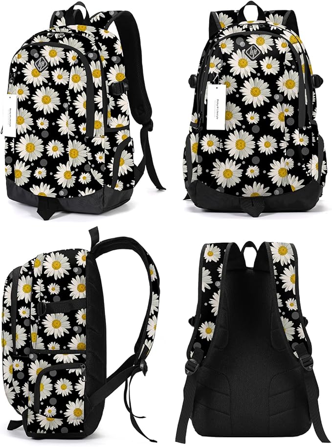 rickyh style School Backpack Travel Bag for Men & Women Lightweight College Back Pack with Laptop Compartmen