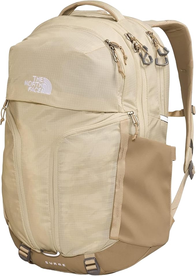 The North Face Women's Surge Commuter Laptop Backpack - PFAS Free, Khaki Stone, One Size