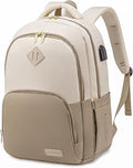 LOVEVOOK School Backpack for Women Classic Backpack with 15.6" Laptop Compartment Lightweight Bookbag for College Work High School