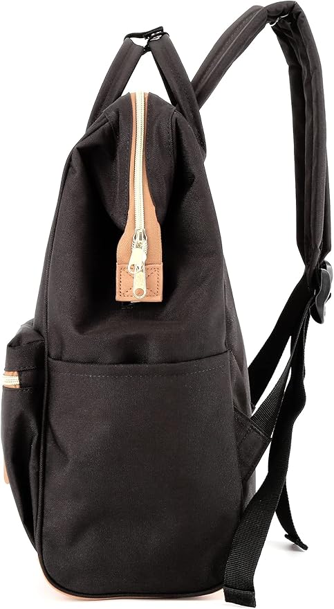 Himawari Laptop Backpack for Women&Men,Wide Open Large USB Charging Port 15.6 Inch Laptop Doctor College Work Bag(123#-Black)