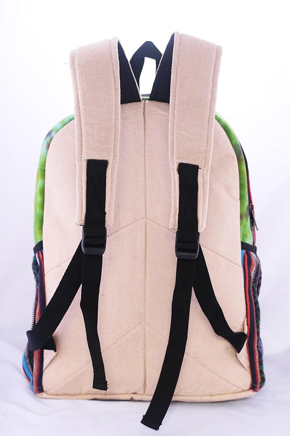 Anitya Hemp Backpack, Multi-Functional Pockets, Eco-Friendly, Unisex, Hiking Daypack, Durable Rucksack (AHLB03)