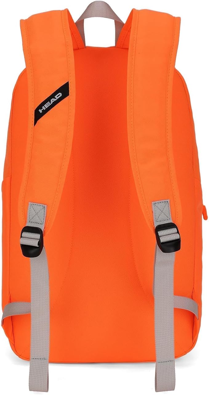 HEAD Waterproof Gym Backpack for Women, Compact Sport Backpack for College/Hiking/Fitness/Outdoor/Daily, (Orange)