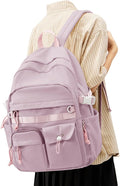 weradar Aesthetic College Backpack Women,Students Casual Travel Daypacks,High School Bookbags For Teen Girls,Cute School Backpack With Lots of Pockets(purple)