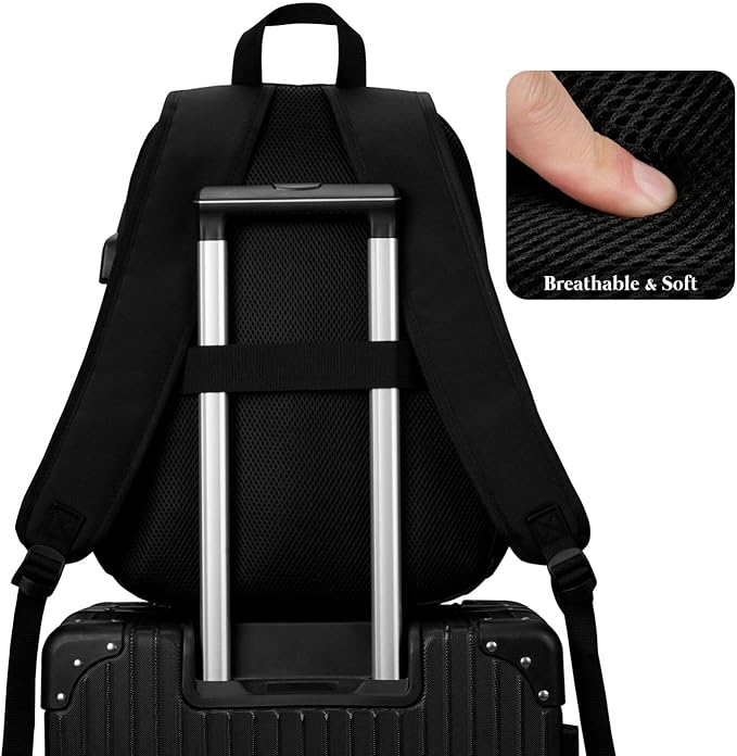 YAMTION 3 Pack School Backpack Set for Women,Bookbag for Teen Girls Backpack College Laptop School Bags,Mochilas Mujer Morrales Escuela,Black